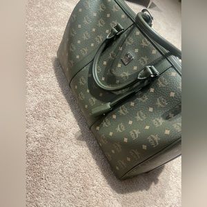 Authentic MCM Visetos Weekend Duffle Bag Color: Sea Turtle